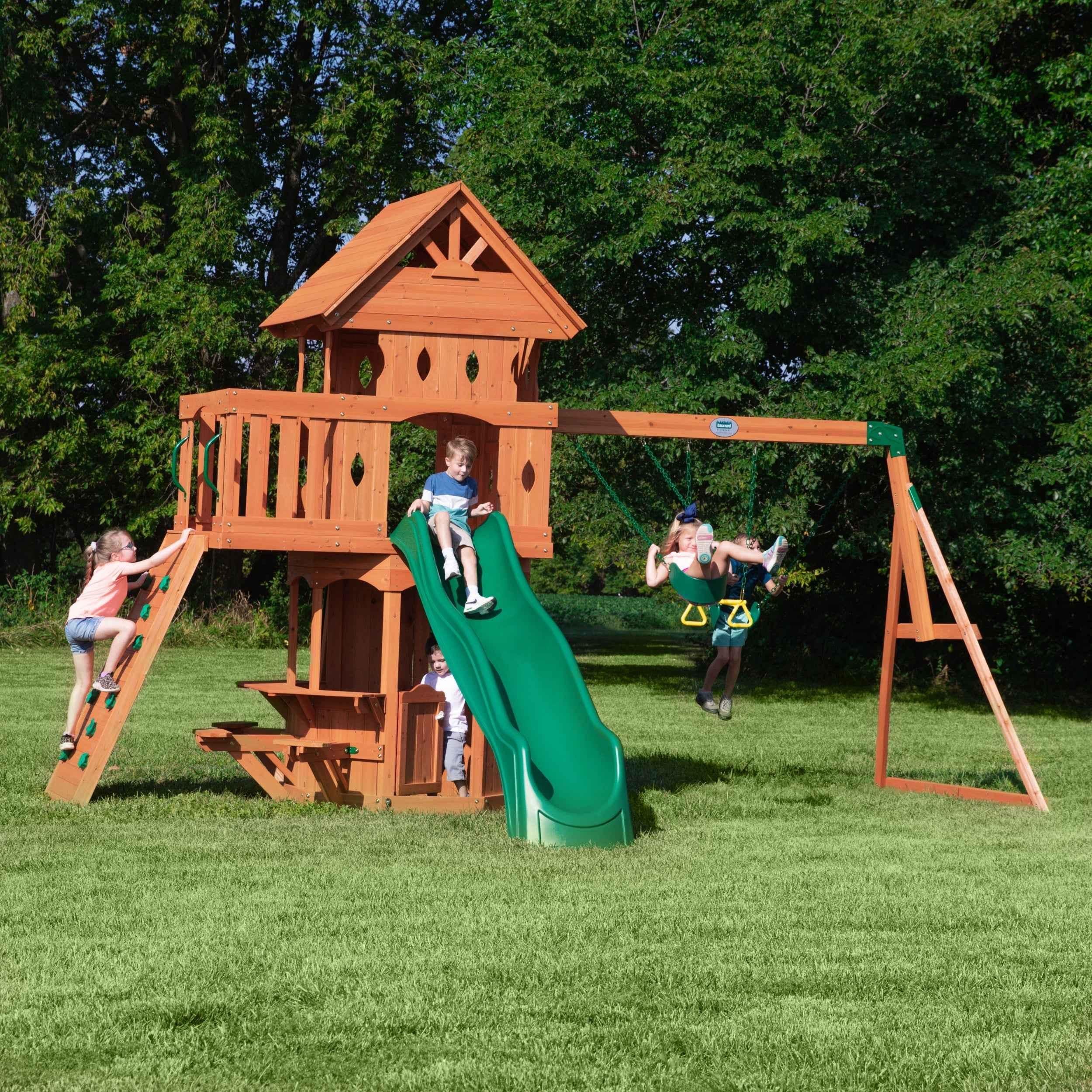 Backyard Discovery Woodland Swing Set.
