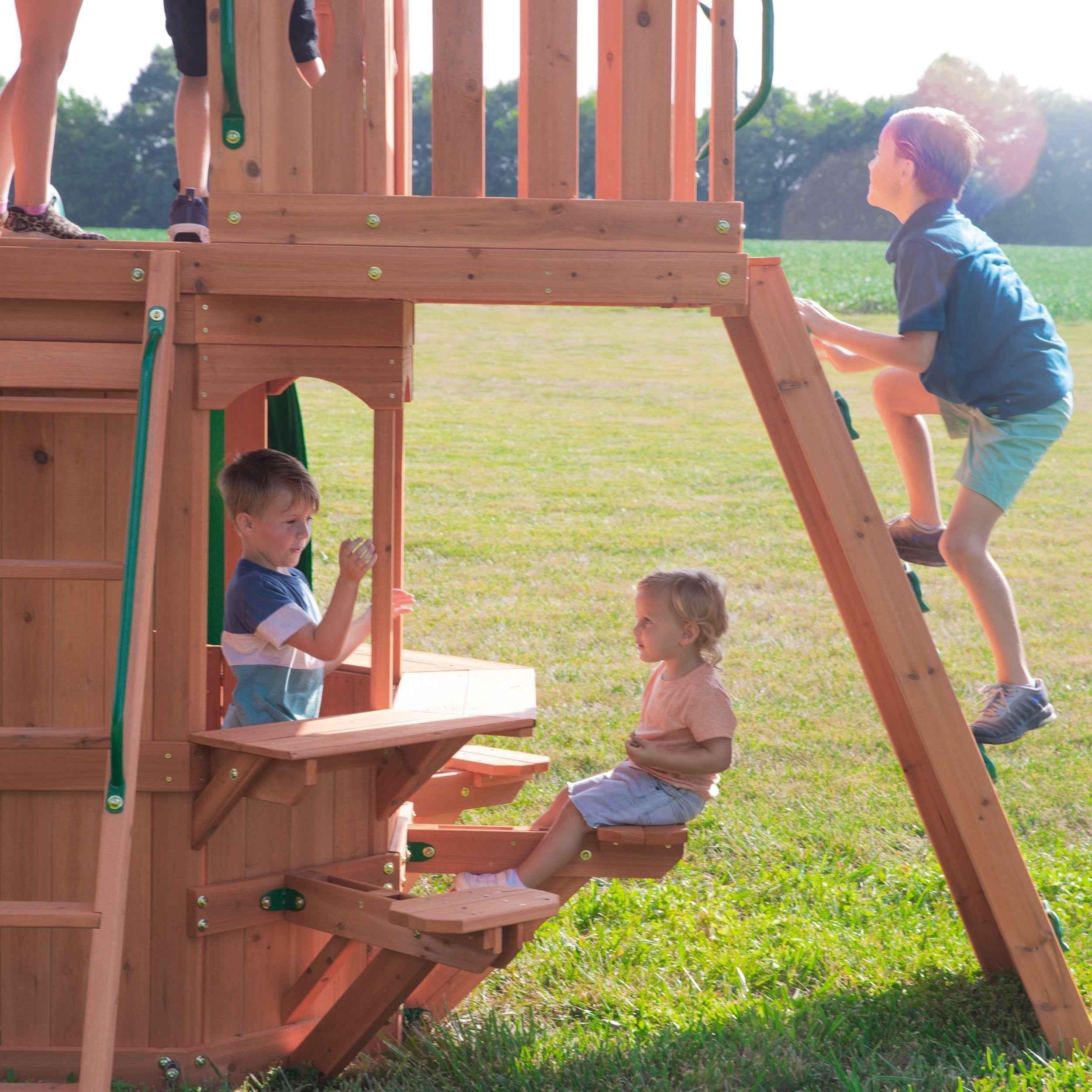 Backyard Discovery Woodland Swing Set.