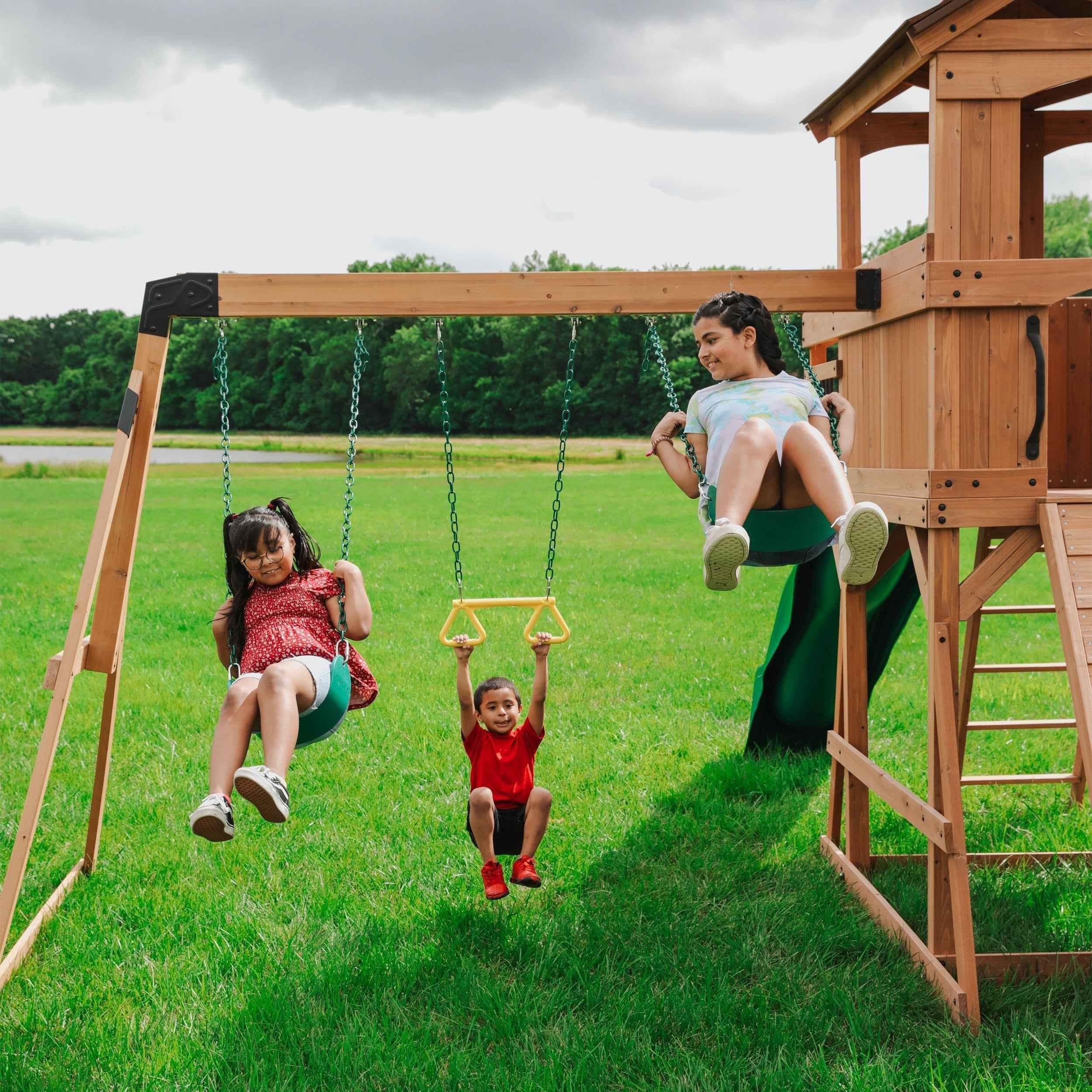 Backyard Discovery Sterling Point Swing Set.