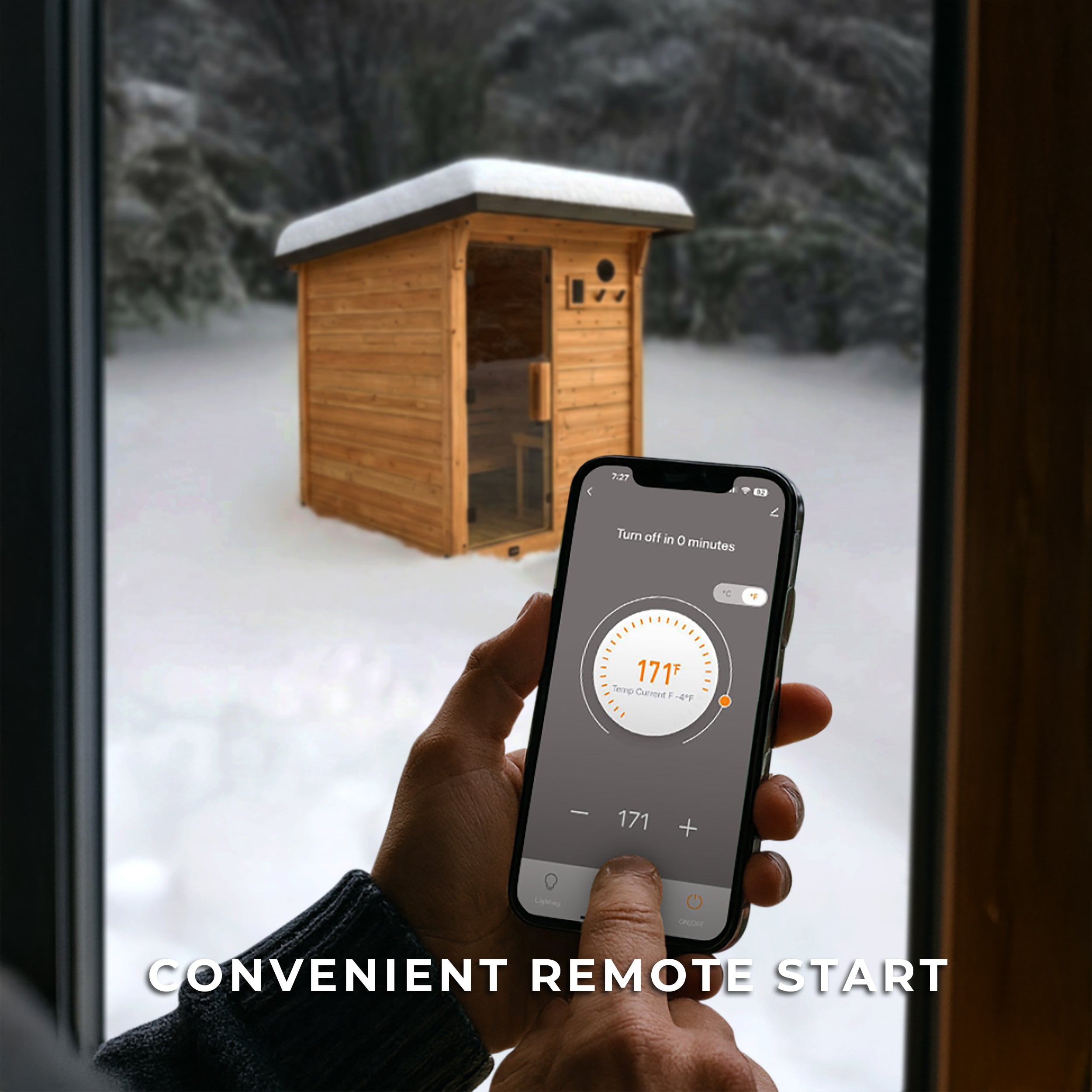 Backyard Discovery Henley Outdoor Cabin Sauna for 2-4