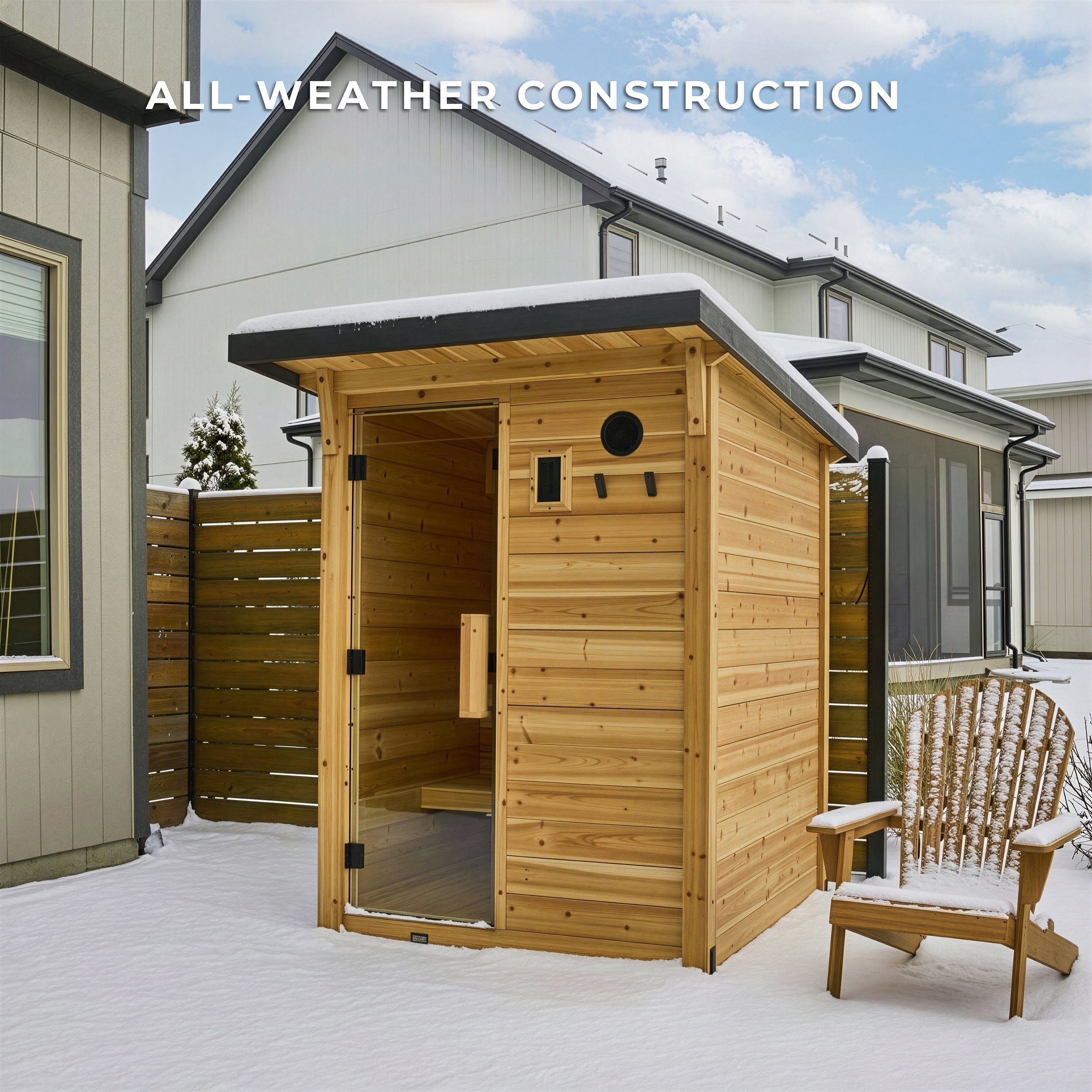 Backyard Discovery Henley Outdoor Cabin Sauna for 2-4