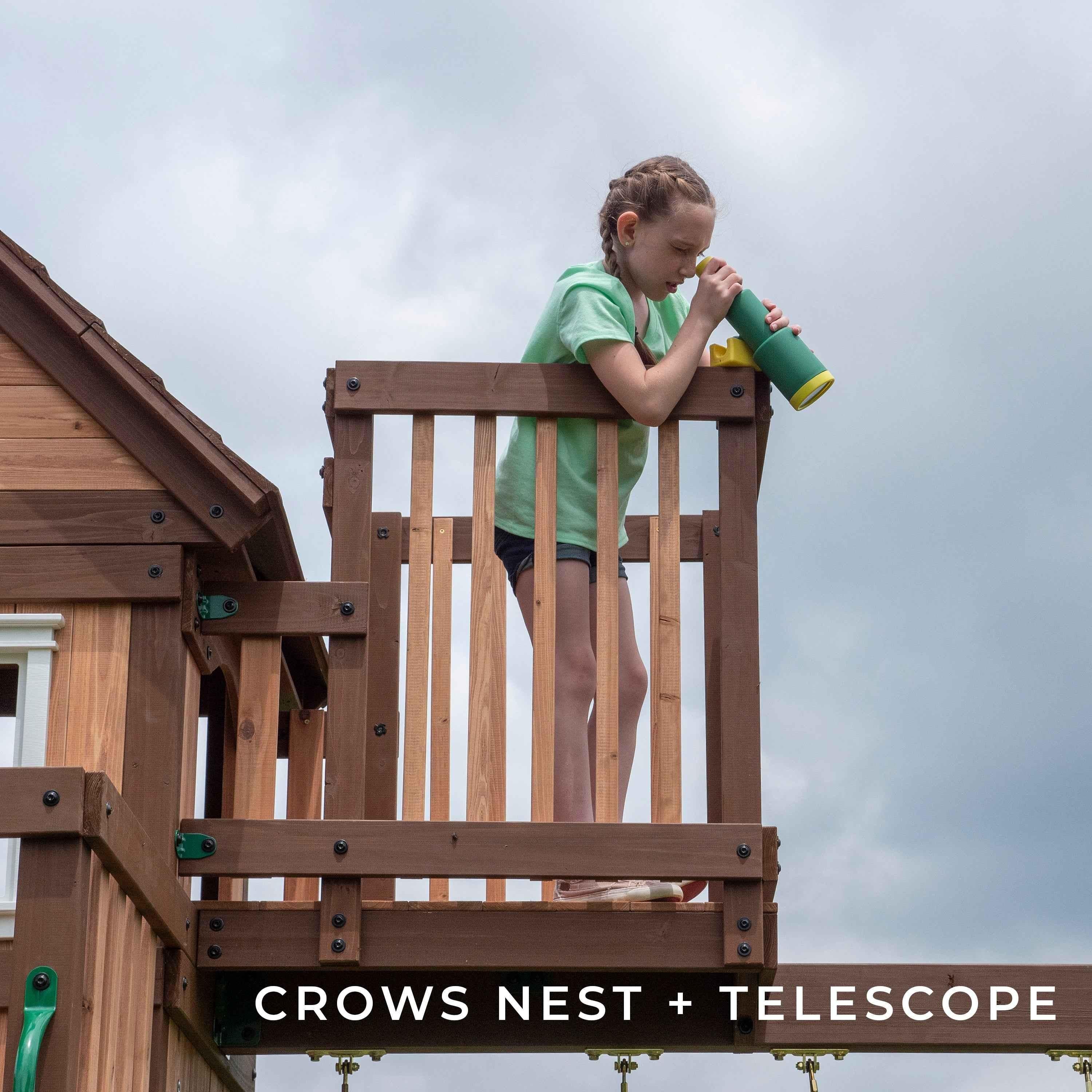 Backyard Discovery Skyfort III Swing Set.