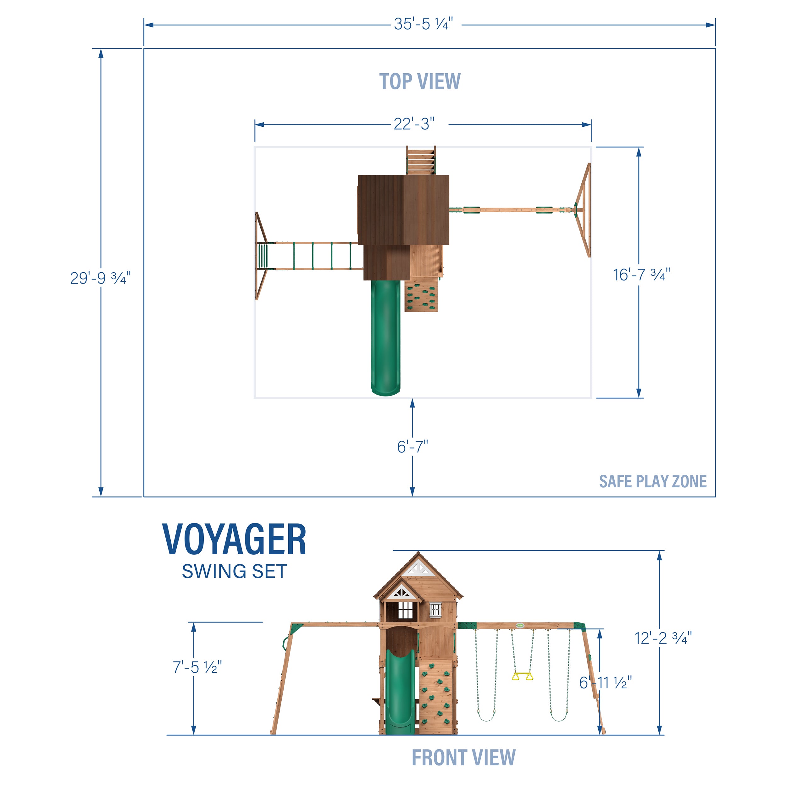 Backyard Discovery Voyager Swing Set