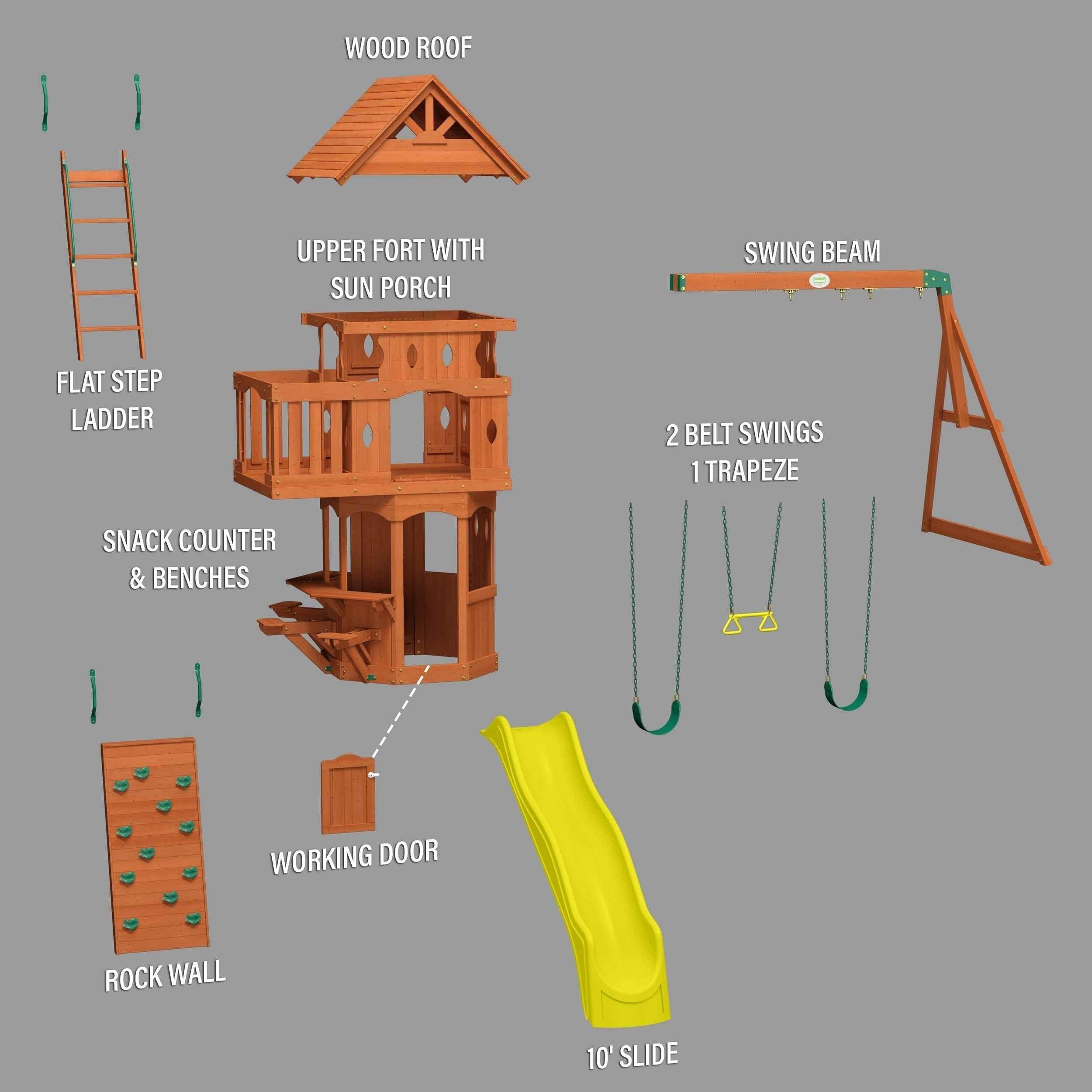 Backyard Discovery Woodland Swing Set