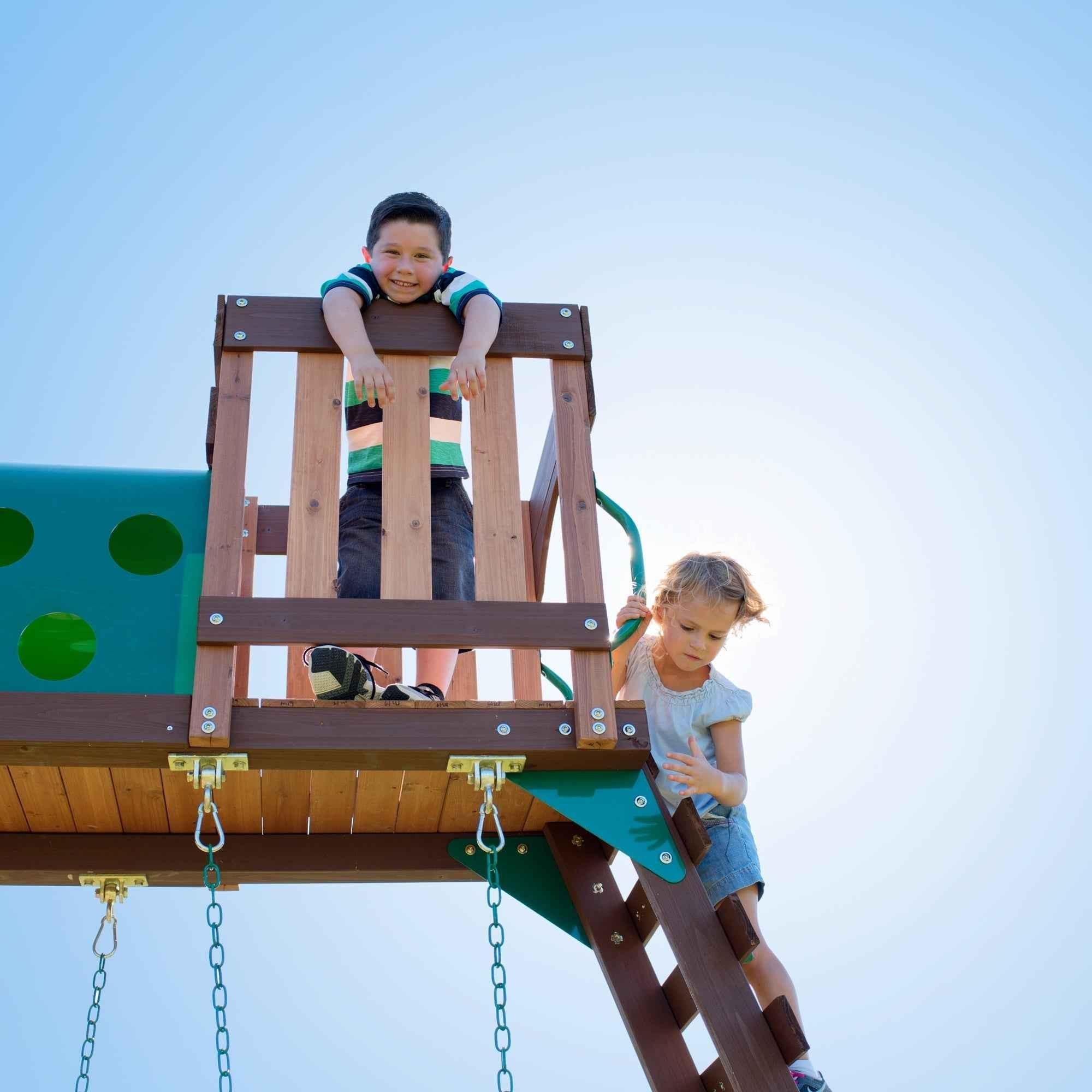 Backyard Discovery Woodridge Elite Swing Set.