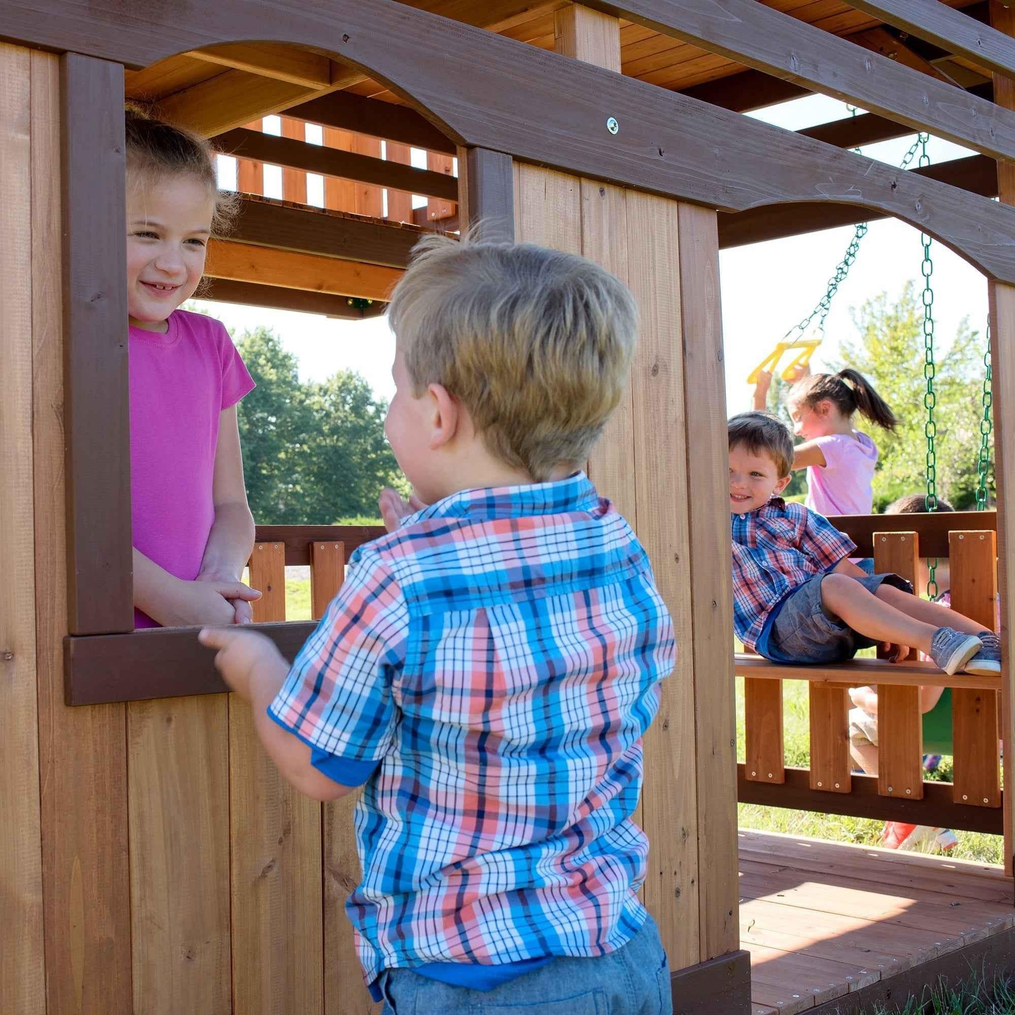 Backyard Discovery Woodridge Elite Swing Set