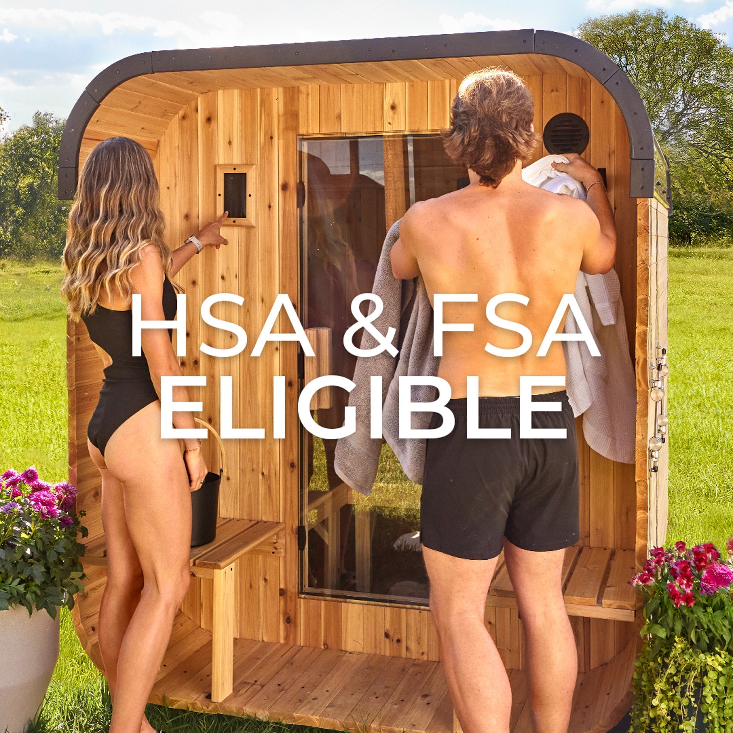 Lennon Outdoor Cube Sauna with Porch – 2-4 Person