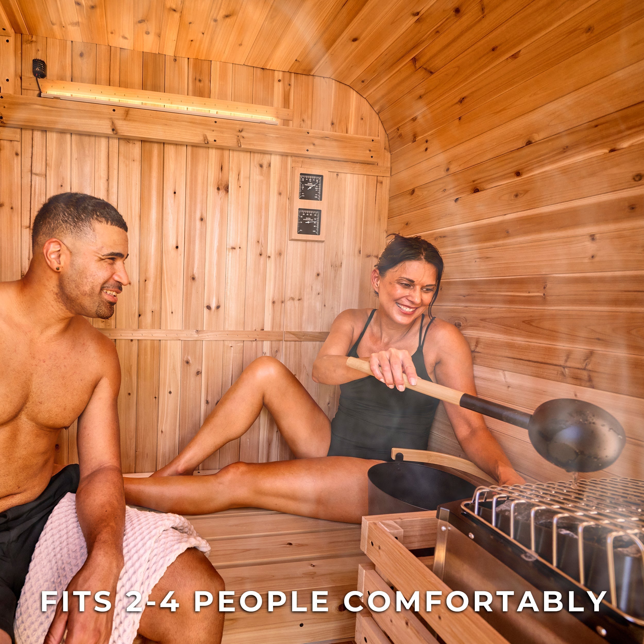 Backyard Discovery Lennon Outdoor Cube Sauna for 2-4 People