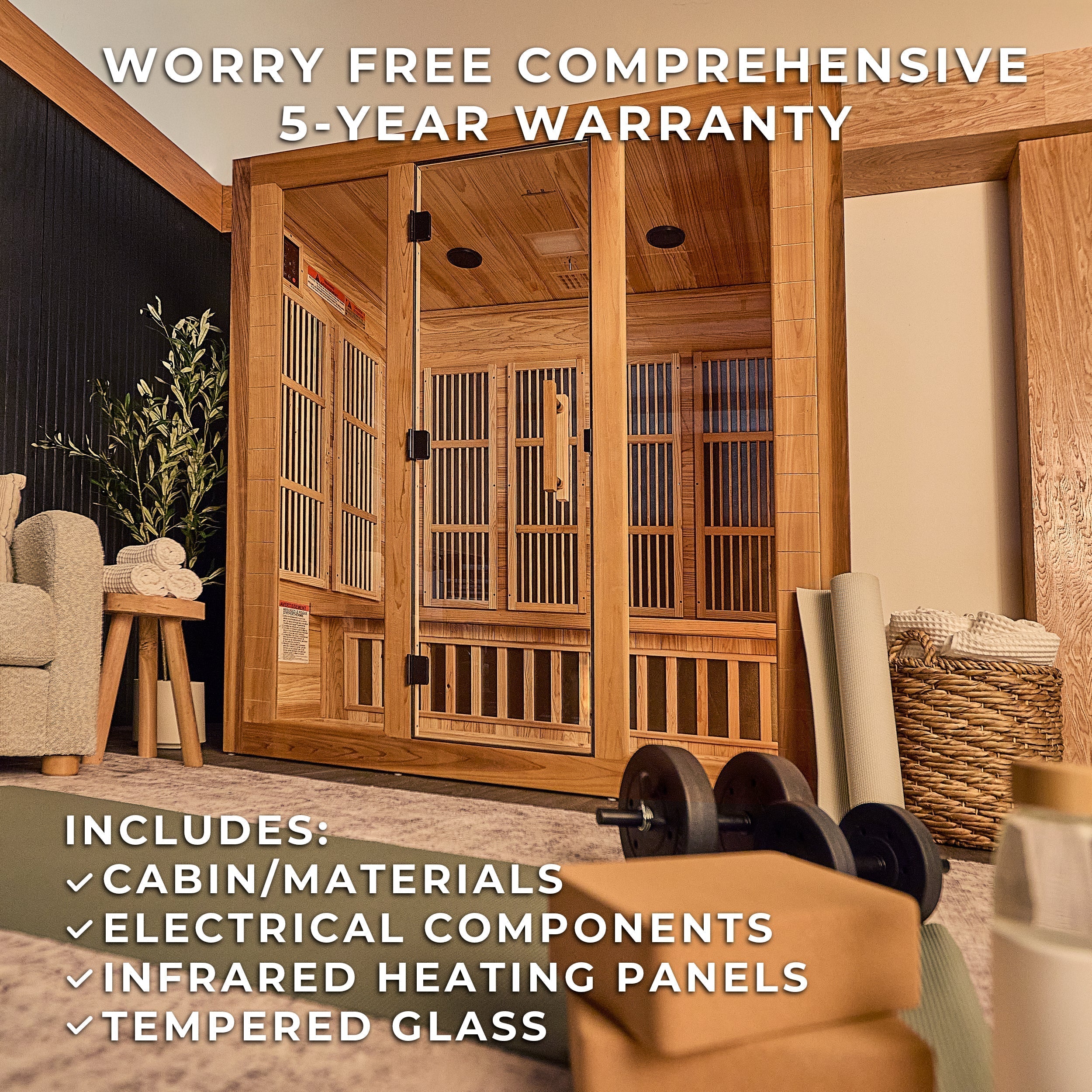 Backyard Discovery Rylan 4-Person Indoor Infrared Sauna