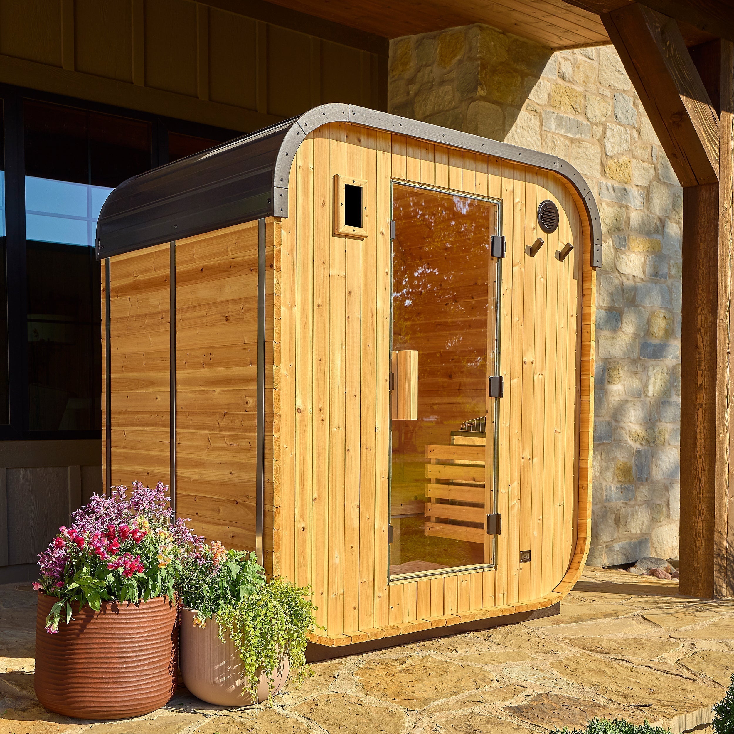 Backyard Discovery Lennon Outdoor Cube Sauna for 2-4 People