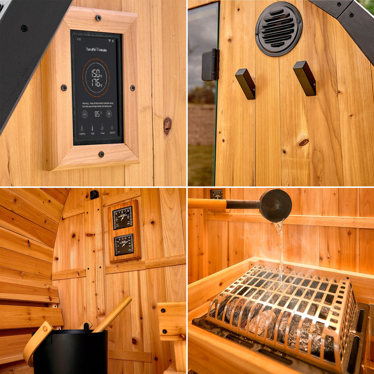 Extras Don't Cost Extra outdoor sauna heater bucket ladle accessories