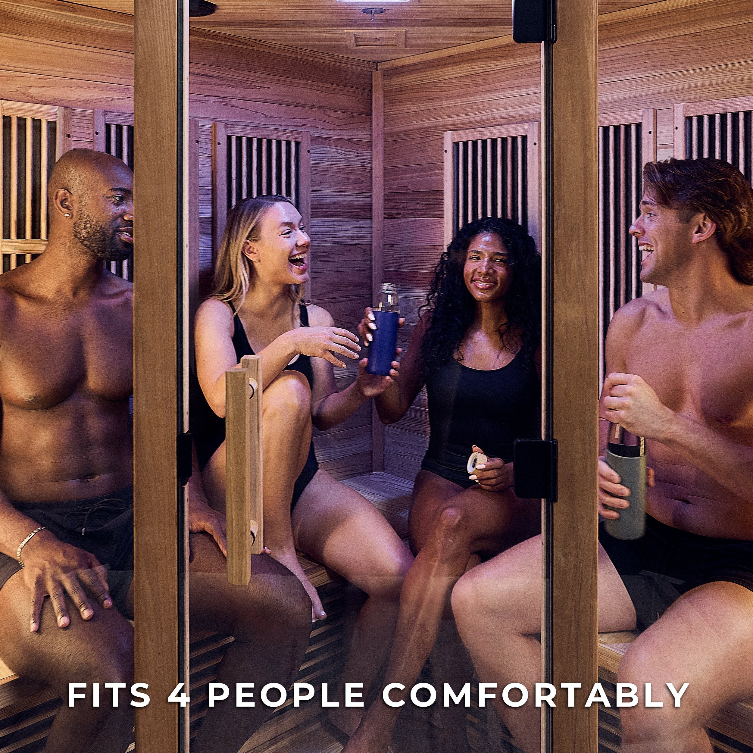 Backyard Discovery Rylan Corner Infrared Sauna for 4
