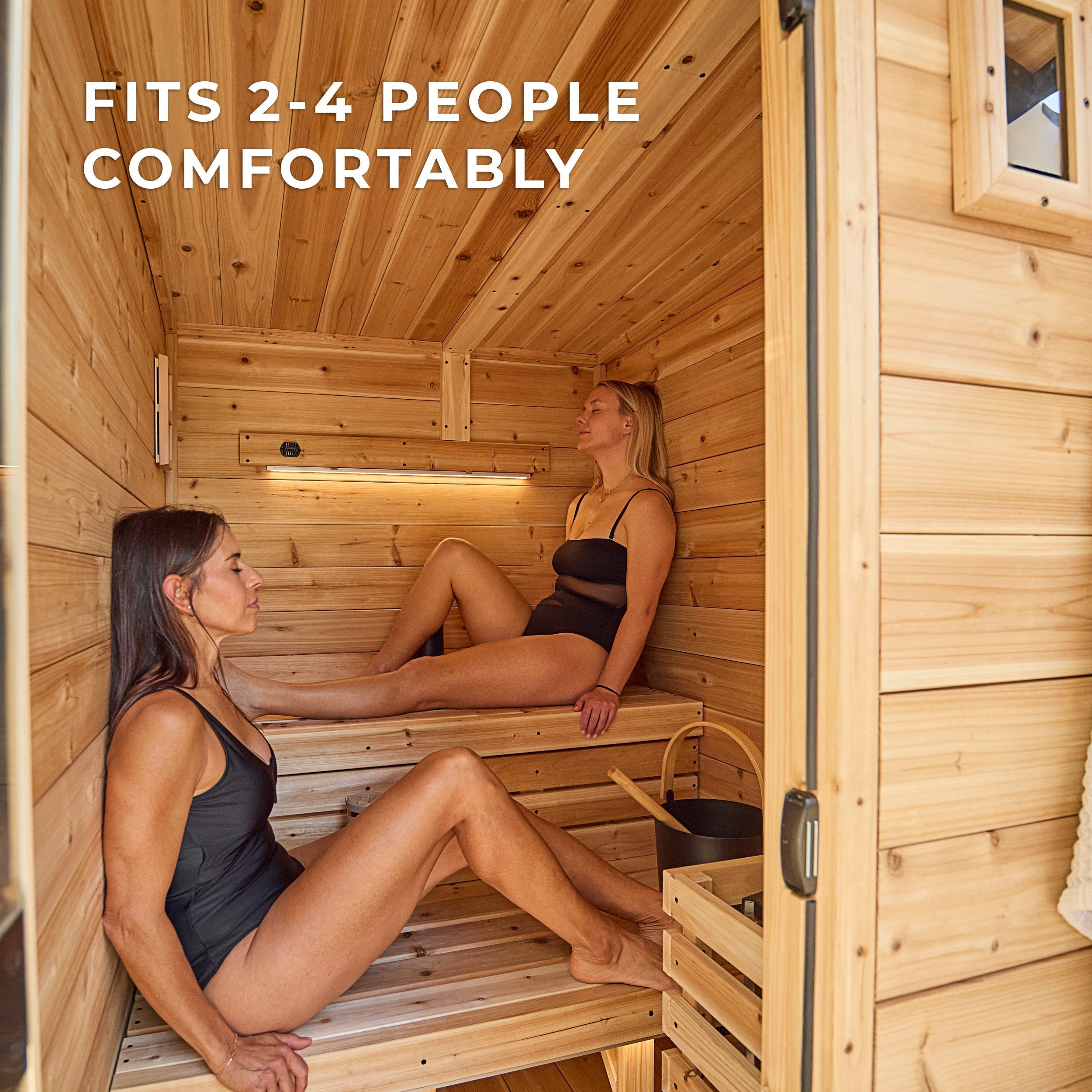 Backyard Discovery Henley Outdoor Cabin Sauna for 2-4