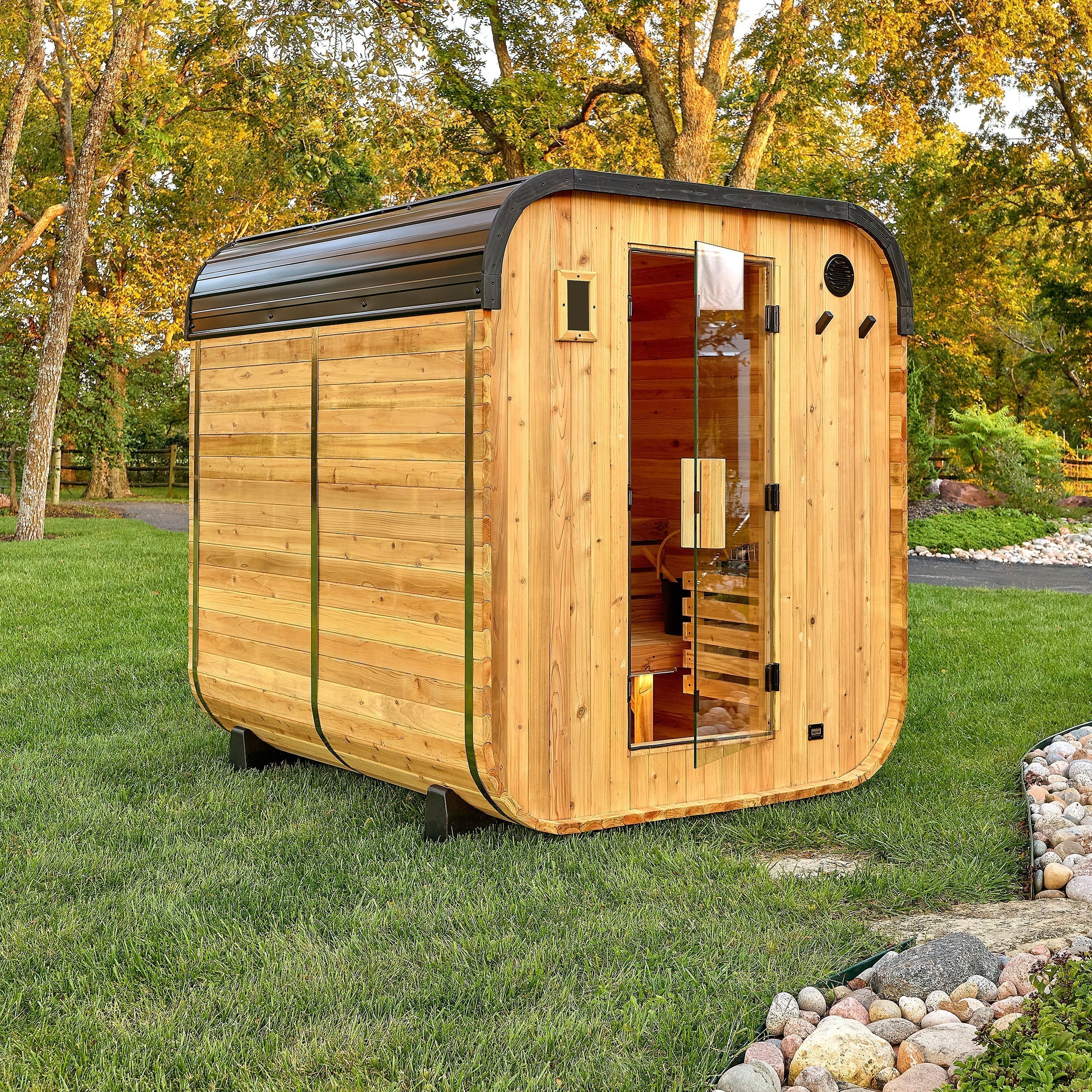 Backyard Discovery Lennon Outdoor Cube Sauna for 4-6 People