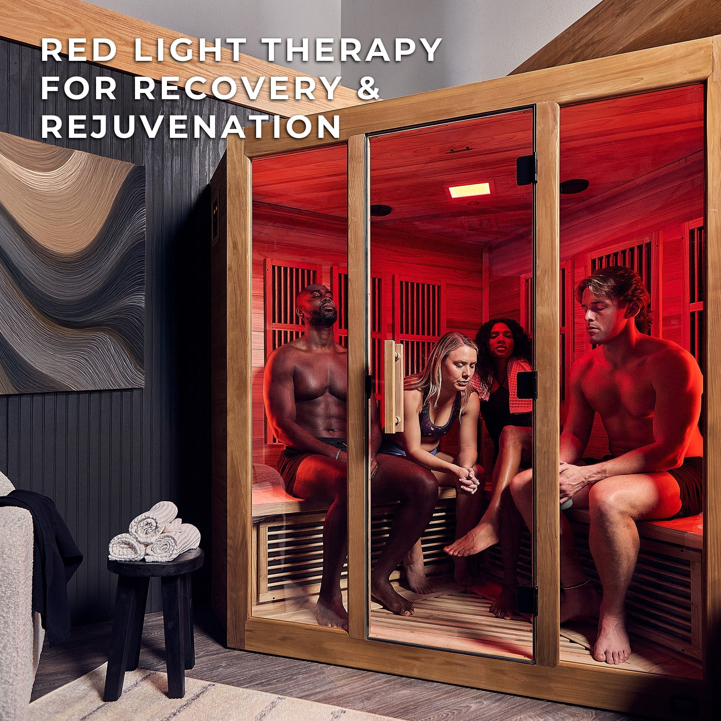 Backyard Discovery Rylan Corner Infrared Sauna for 4