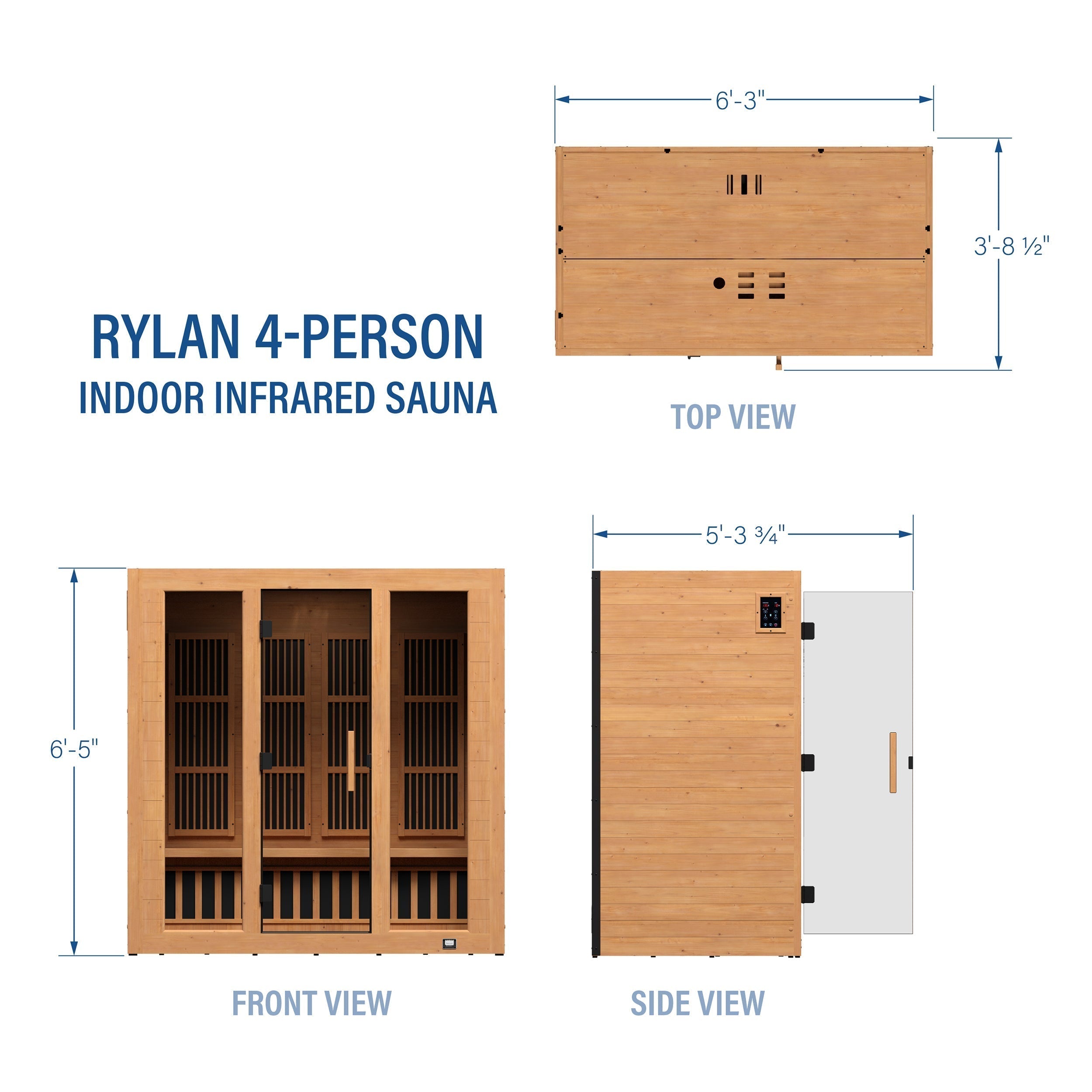 Backyard Discovery Rylan 4-Person Indoor Infrared Sauna