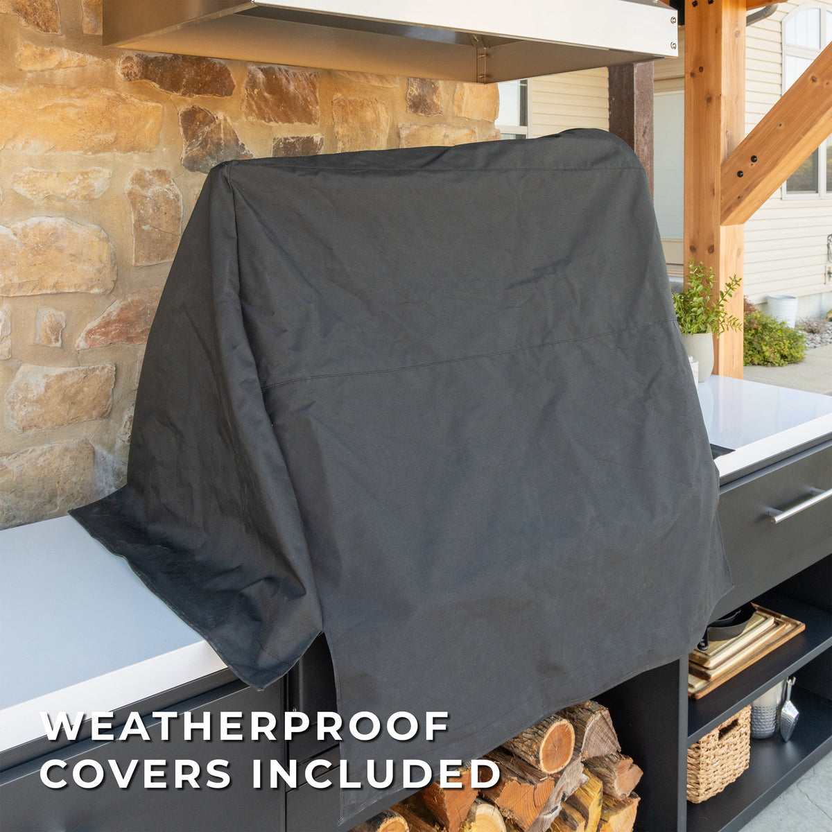 Backyard Discovery Timber Rock Outdoor Argentine Grill Cook Station