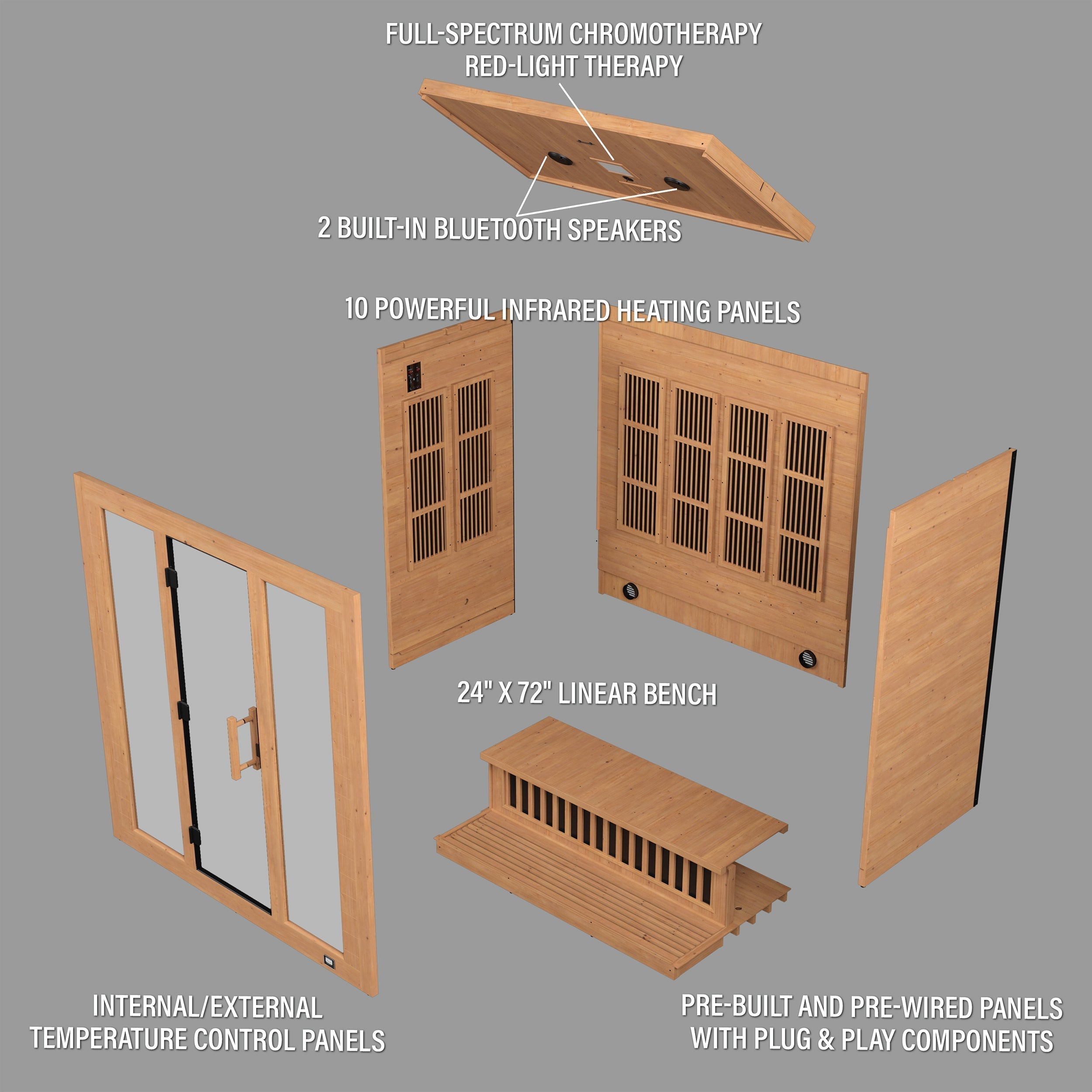 Backyard Discovery Rylan 4-Person Indoor Infrared Sauna