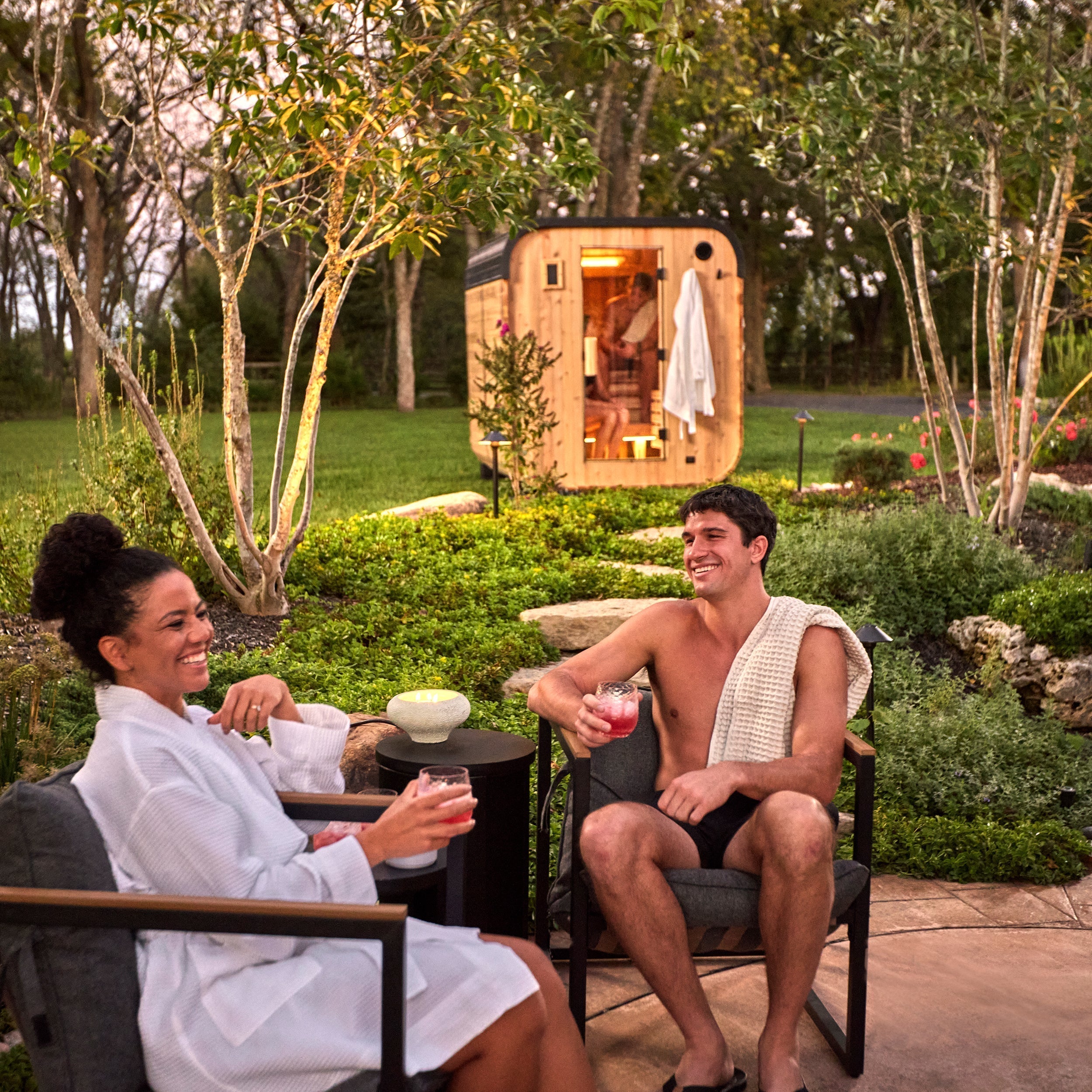 Backyard Discovery Lennon Outdoor Cube Sauna for 4-6 People