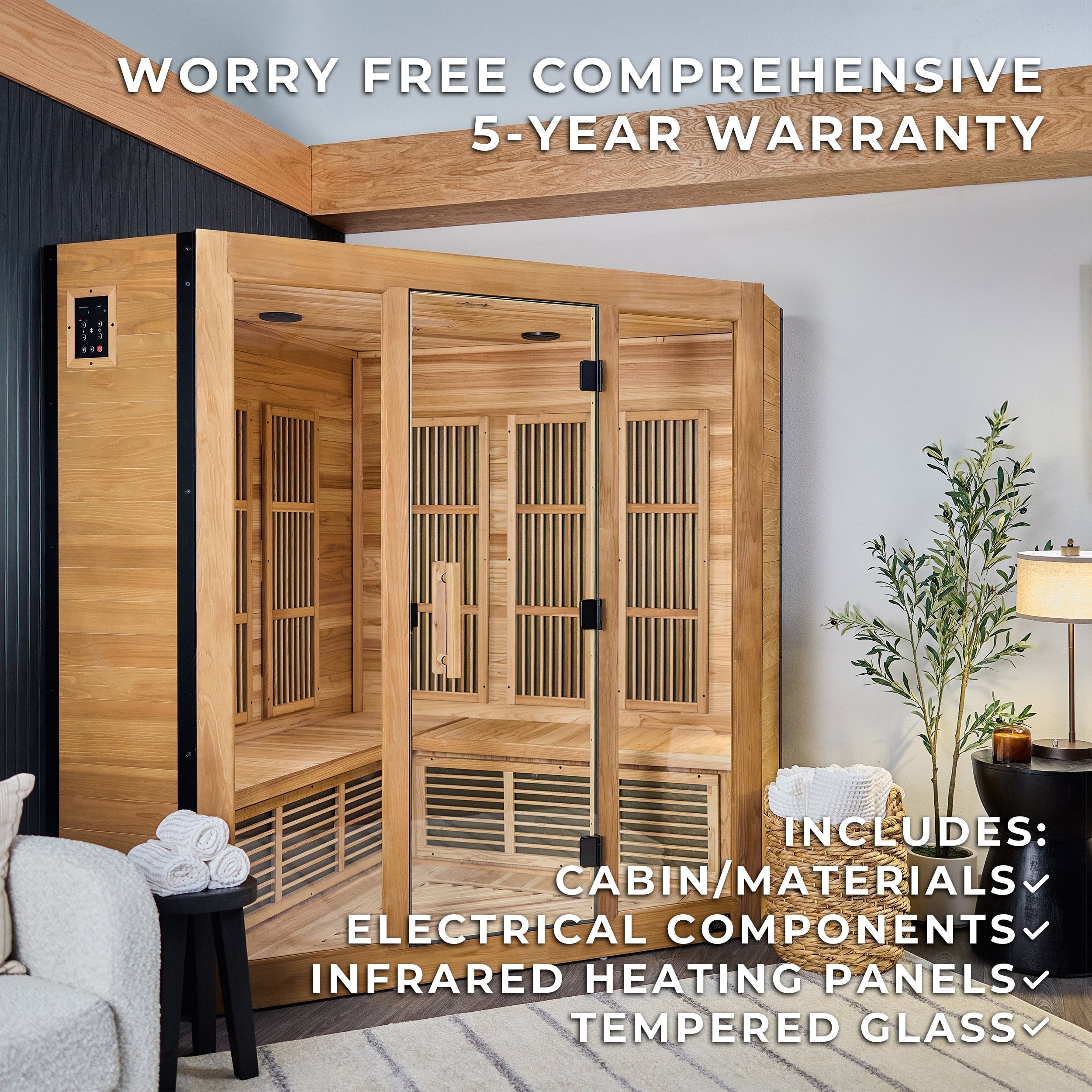 Backyard Discovery Rylan Corner Infrared Sauna for 4